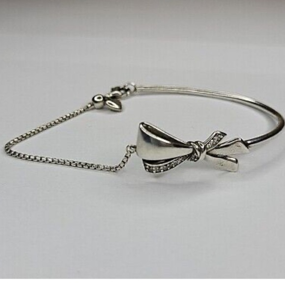 Pandora silver Bow Bracelet - Picture 1 of 6
